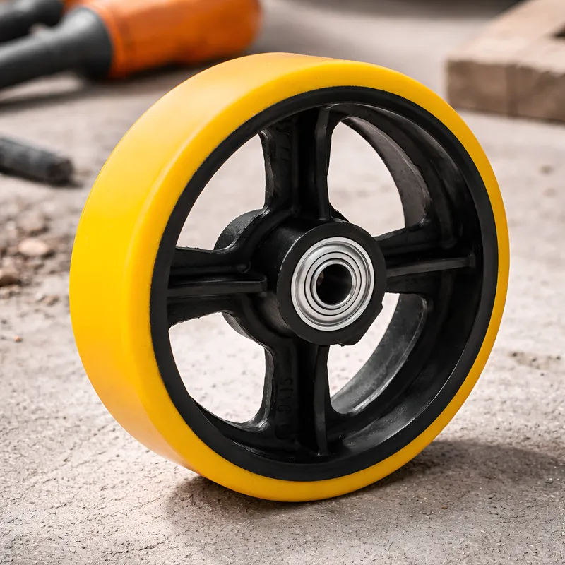 Roda de Ferro Revestida com Poliuretano 250Ã—100 RU-104 S